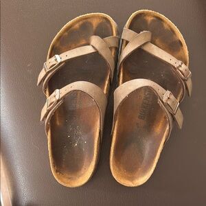 Birkenstock Brown Leather Sandals